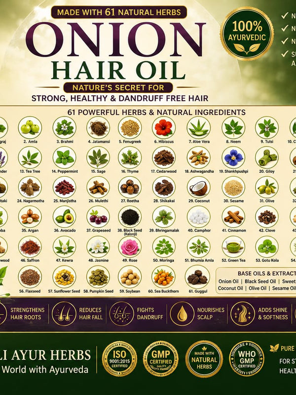 HIBONI-61  ONION HAIR OIL