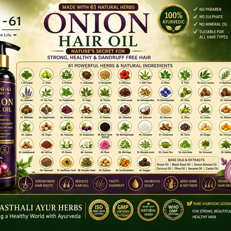 HIBONI-61  ONION HAIR OIL