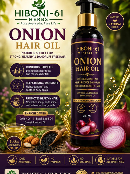 HIBONI-61  ONION HAIR OIL