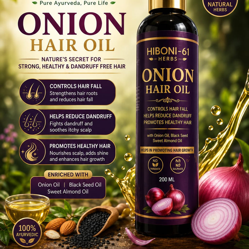 HIBONI-61  ONION HAIR OIL