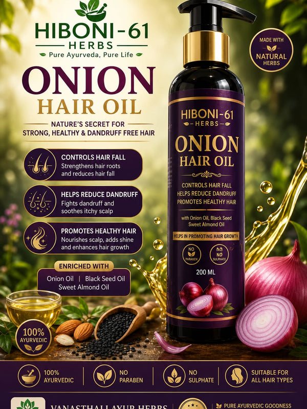 HIBONI-61  ONION HAIR OIL